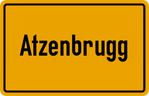 Ortsschild Atzenbrugg