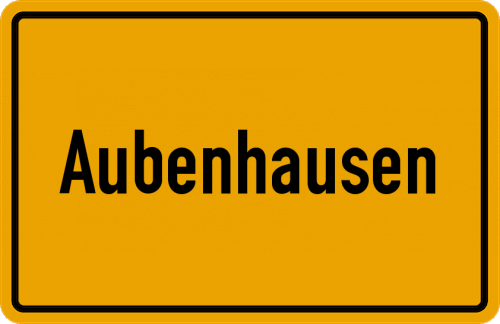 Ortsschild Aubenhausen