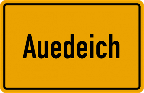 Ortsschild Auedeich