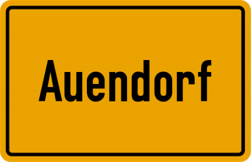 Ortsschild Auendorf