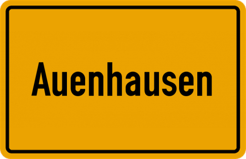 Ortsschild Auenhausen