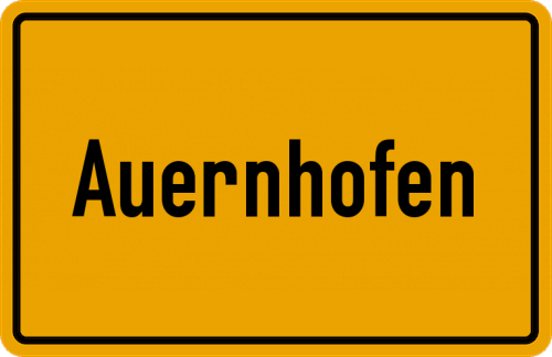 Ortsschild Auernhofen