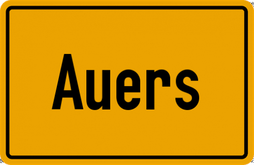 Ortsschild Auers, Allgäu