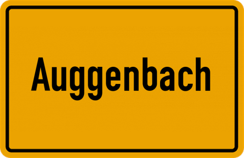 Ortsschild Auggenbach
