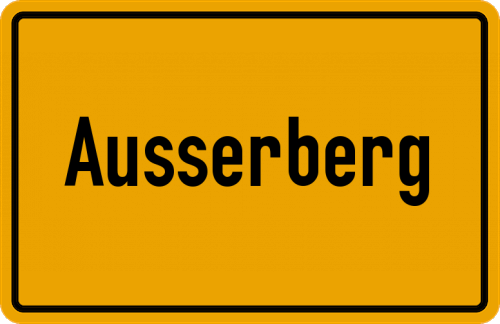 Ortsschild Ausserberg