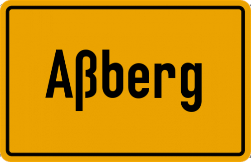 Ortsschild Aßberg