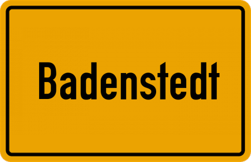 Ortsschild Badenstedt