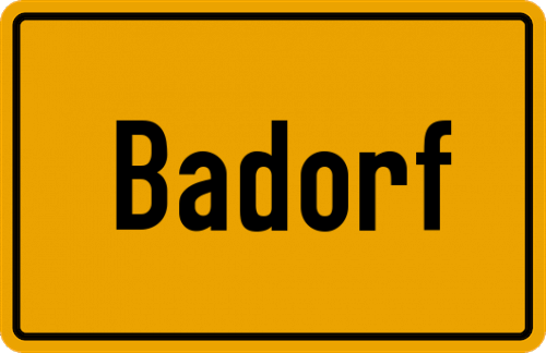 Ortsschild Badorf