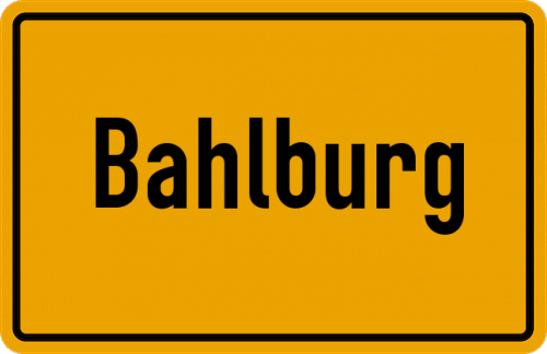 Ortsschild Bahlburg