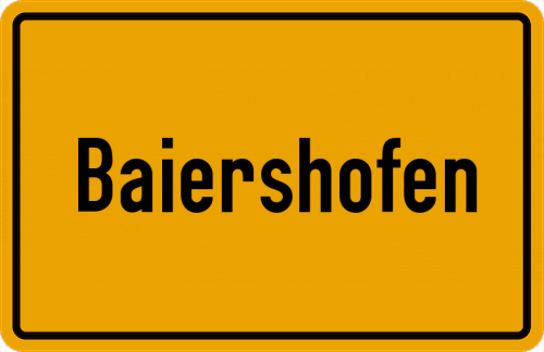 Ortsschild Baiershofen