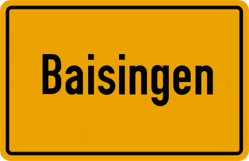 Ortsschild Baisingen