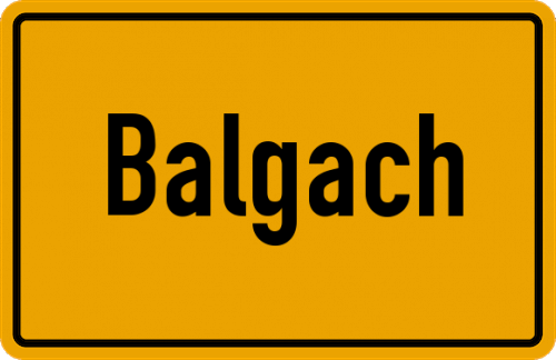 Ortsschild Balgach