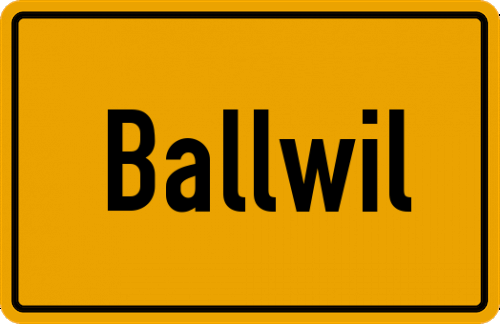 Ortsschild Ballwil