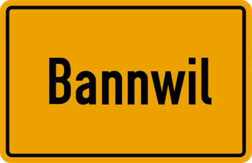 Ortsschild Bannwil