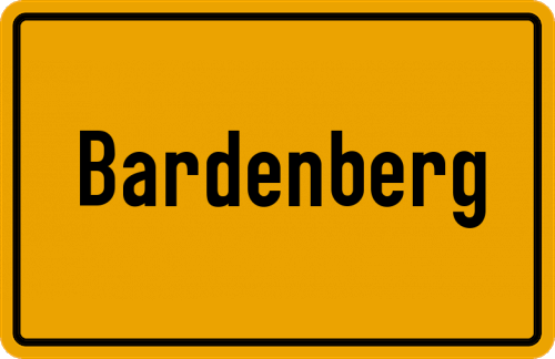 Ortsschild Bardenberg