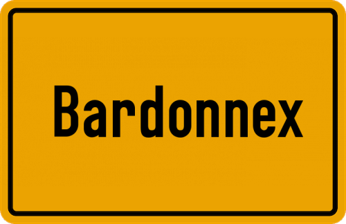 Ortsschild Bardonnex