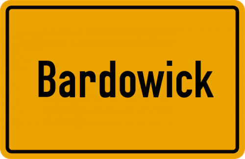 Ortsschild Bardowick