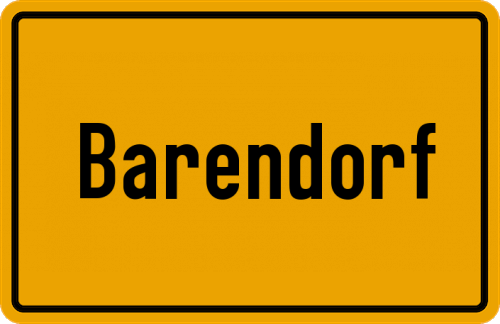 Ortsschild Barendorf