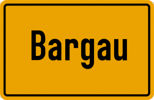 Ortsschild Bargau