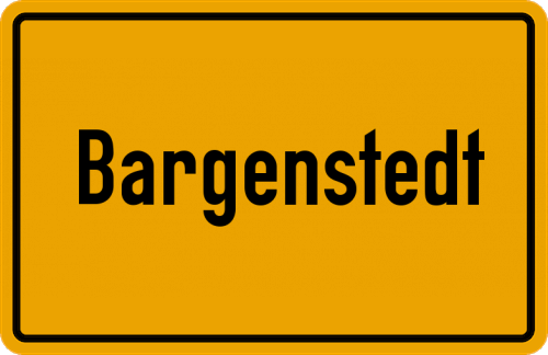 Ortsschild Bargenstedt