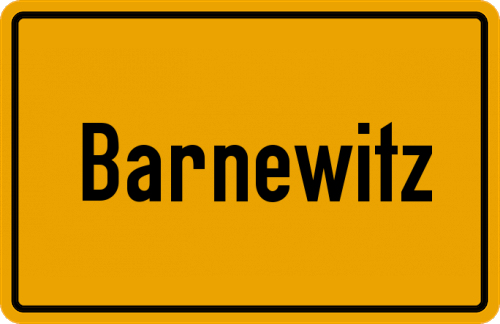 Ortsschild Barnewitz