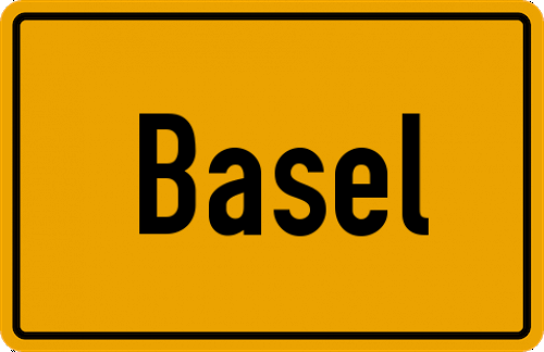 Ortsschild Basel