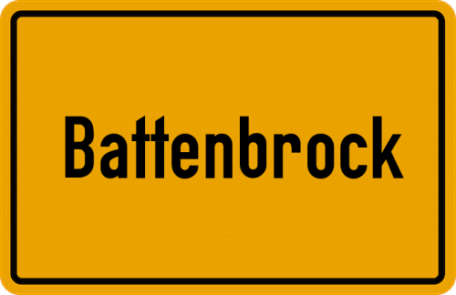 Ortsschild Battenbrock