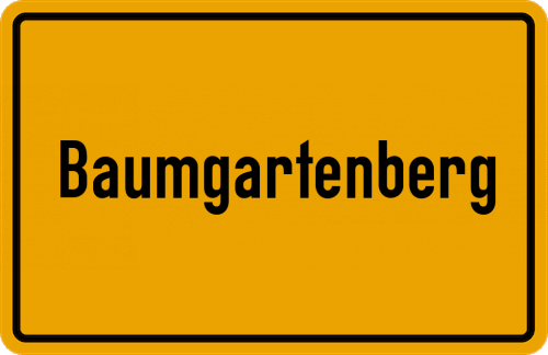 Ortsschild Baumgartenberg