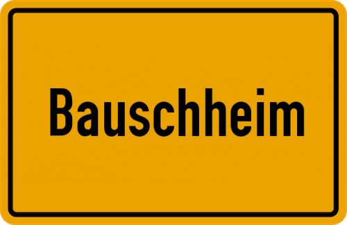 Ortsschild Bauschheim