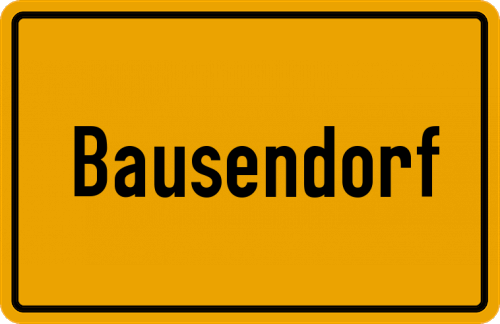 Ortsschild Bausendorf