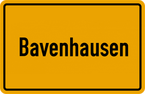 Ortsschild Bavenhausen