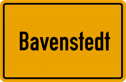Ortsschild Bavenstedt