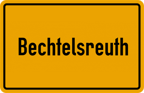 Ortsschild Bechtelsreuth