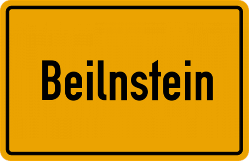 Ortsschild Beilnstein