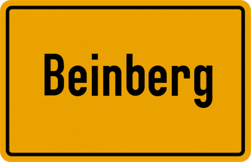 Ortsschild Beinberg