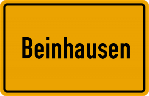 Ortsschild Beinhausen