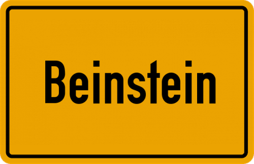Ortsschild Beinstein