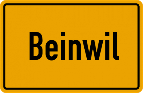 Ortsschild Beinwil