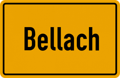 Ortsschild Bellach