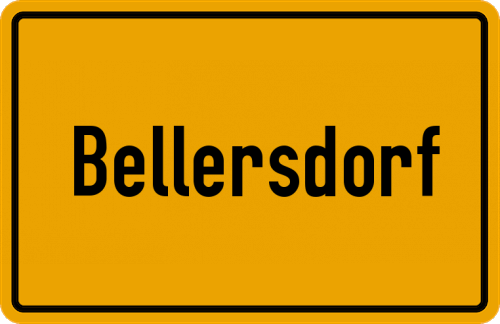 Ortsschild Bellersdorf