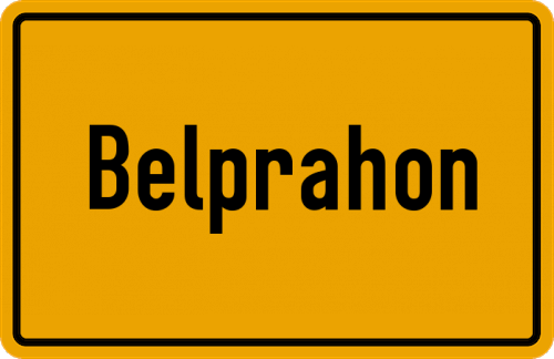 Ortsschild Belprahon