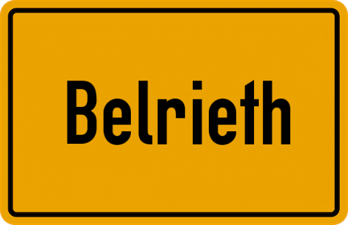 Ortsschild Belrieth