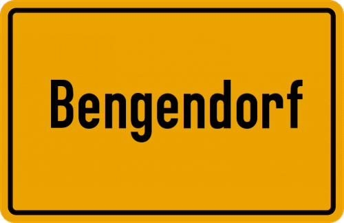 Ortsschild Bengendorf