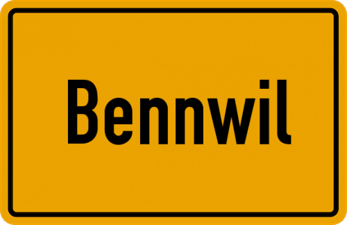 Ortsschild Bennwil