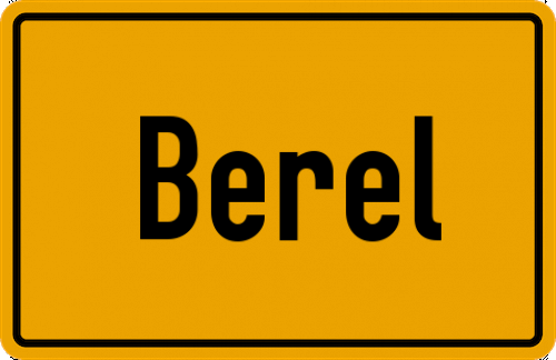 Ortsschild Berel