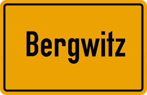 Ortsschild Bergwitz