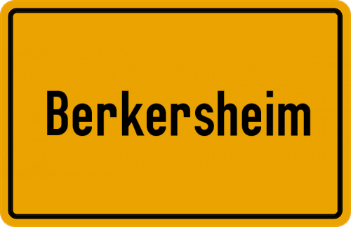 Ortsschild Berkersheim