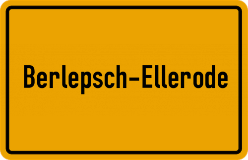 Ortsschild Berlepsch-Ellerode