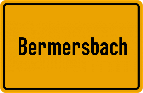 Ortsschild Bermersbach