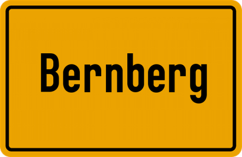 Ortsschild Bernberg